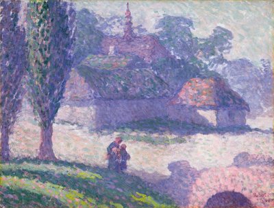 Mydlow Village, Poland by Robert Polhill Bevan